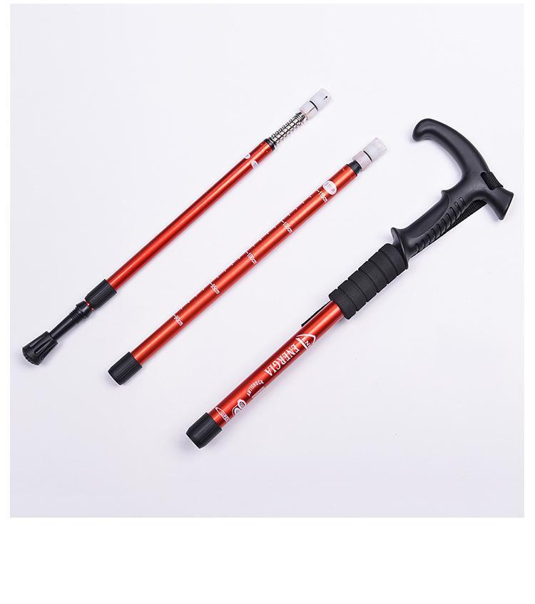 Anti Shock Nordic Walking Poles Sticks Telescopic Trekking Hiking Folding Walking Stick Canes with Rubber Tips Protectors