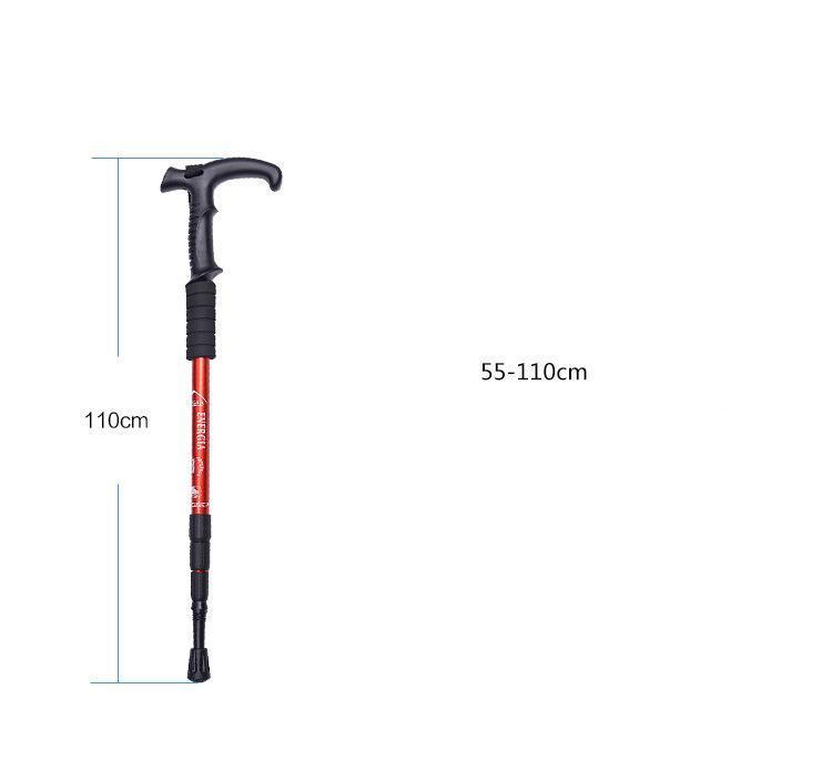 Anti Shock Nordic Walking Poles Sticks Telescopic Trekking Hiking Folding Walking Stick Canes with Rubber Tips Protectors