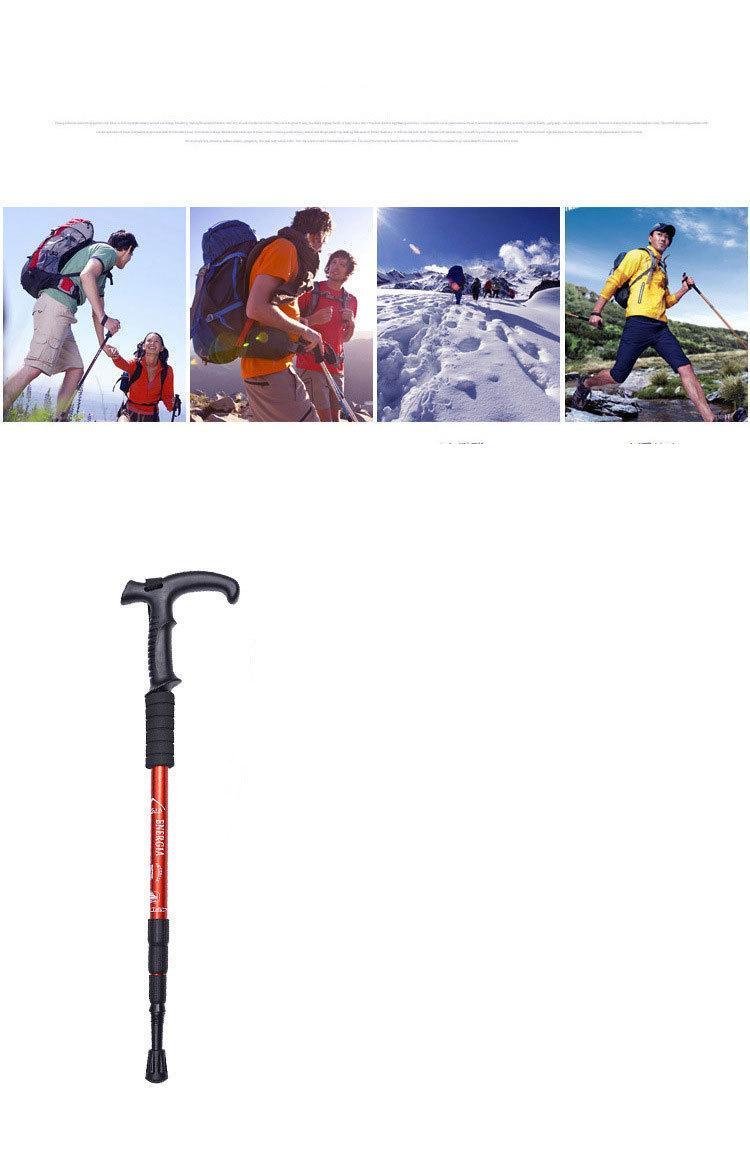 Anti Shock Nordic Walking Poles Sticks Telescopic Trekking Hiking Folding Walking Stick Canes with Rubber Tips Protectors