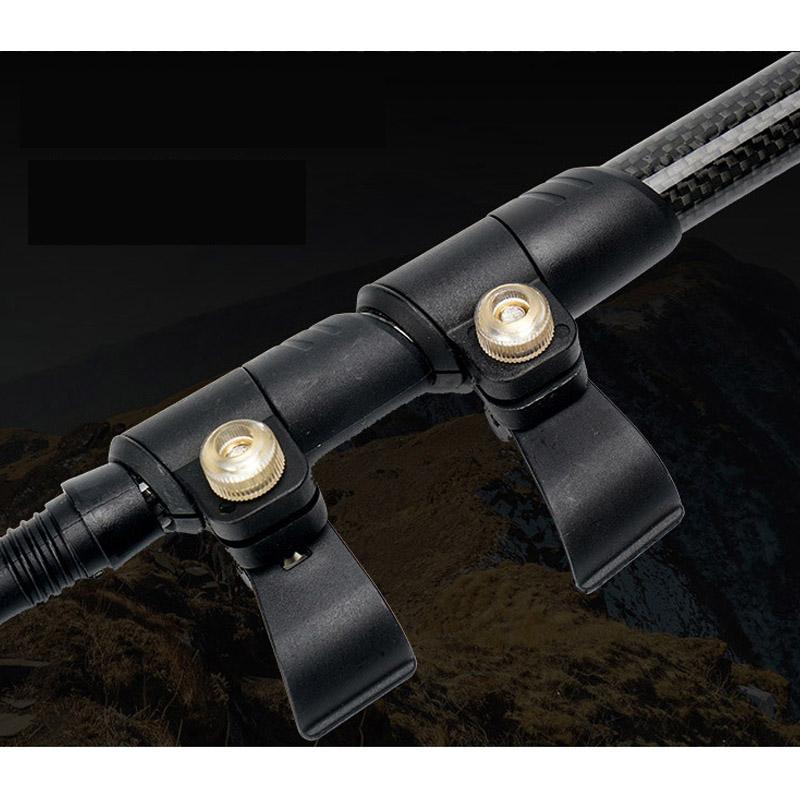 Ultra-light Carbon Fiber Outer Lock Trekking Poles Outdoor Telescopic Trekking Cane Mountain Climbing Walking Elderly Crutches