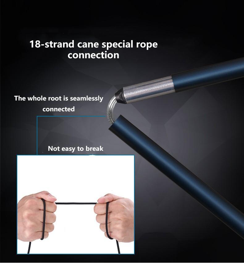 Pioneer 5 Section Folding Carbon Fiber Canne Walking Stick Trekking Poles Light Weight Nordic Walking Telescopic Baton Outdoor