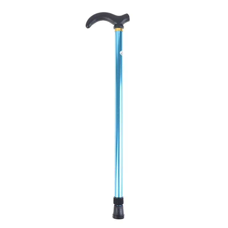 Adjustable Walking Stick 2 Section Stable Anti-Skid Crutch Old Man Hiking Cane