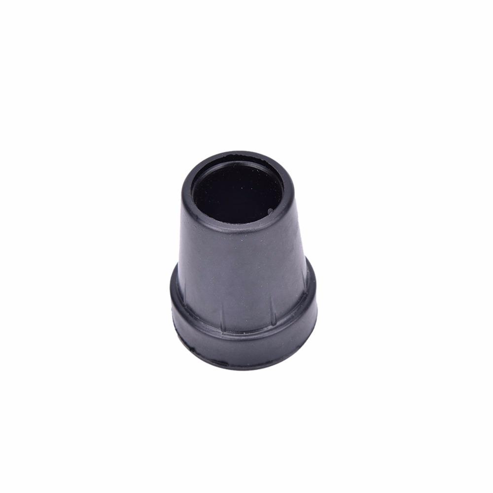 1pc 19mm Rubber Walking Hiking Stick End Cover Tips Cane Crutch Pad Rubber Heavy Duty Metal Ferrule End Bottom