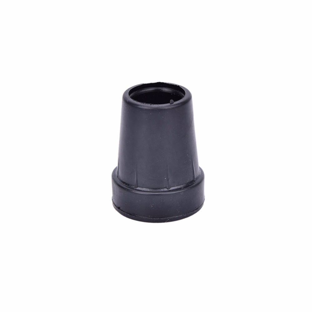 1pc 19mm Rubber Walking Hiking Stick End Cover Tips Cane Crutch Pad Rubber Heavy Duty Metal Ferrule End Bottom