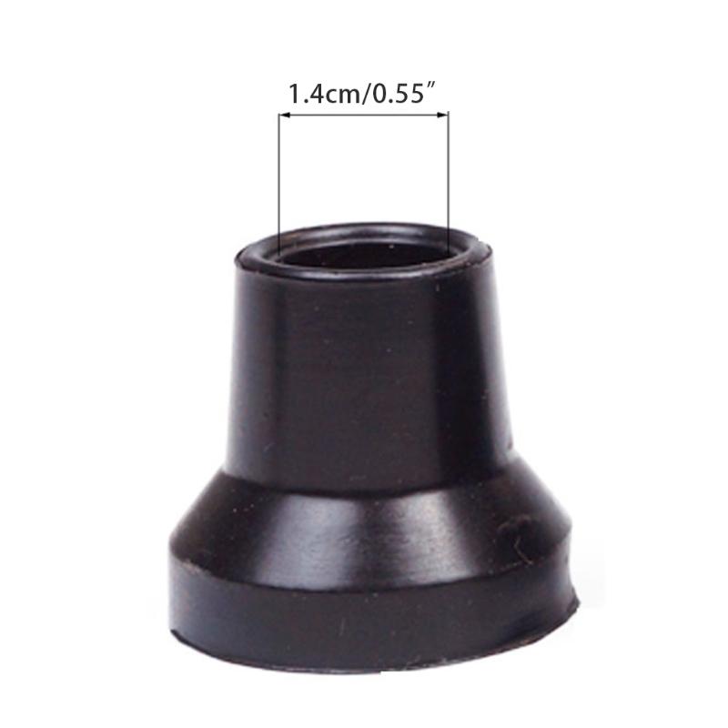 14/16/19/22/25/28mm Rubber Walking Hiking Stick Metal Ferrule Bottom End Cover Cane Crutch Pad Rubber Heavy Duty