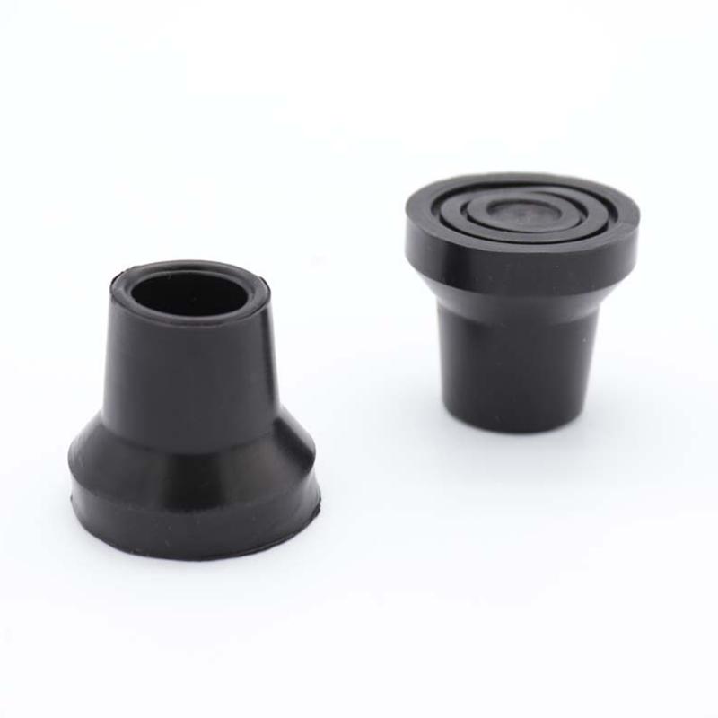 14/16/19/22/25/28mm Rubber Walking Hiking Stick Metal Ferrule Bottom End Cover Cane Crutch Pad Rubber Heavy Duty