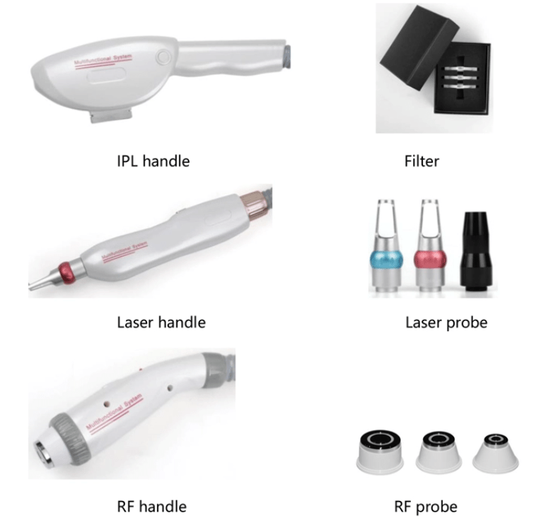 2022 Professional 3 in 1 OPT + IPL + Rf + Nd YAG Permanent Laser Tattoo Removal Facial Rejuvenation Rejuvenation Laser Hair Remo