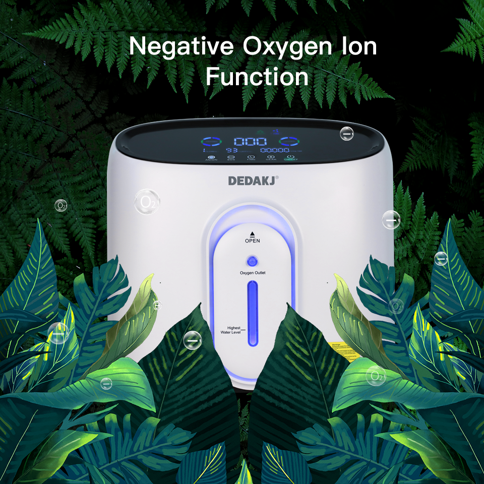 NEW DE-Q1W 1L-8L Home Care Oxygene Concentrator Portable Lightweight Nebulizer Low Operation Noise Oxygen Generator Machine