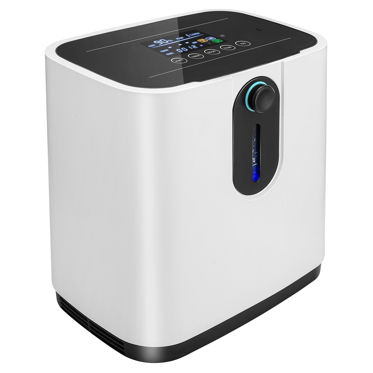AUPORO 93% Oxygen Concentrator 1-7L/min Adjustable Oxygen Machine Without Battery Air Purifier AC110V 220V
