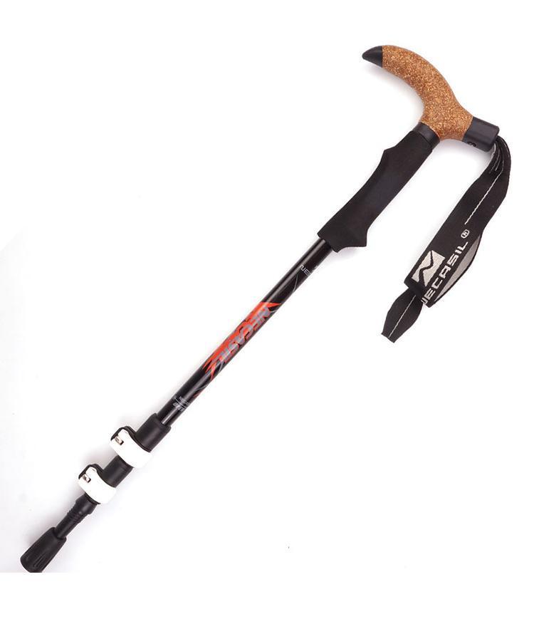 Fonoun Carbon Walking Sticks Ultra Light Climbing Alpenstock 55-120cm Antiskid Wear Resistance Shock Absorption FGNP02