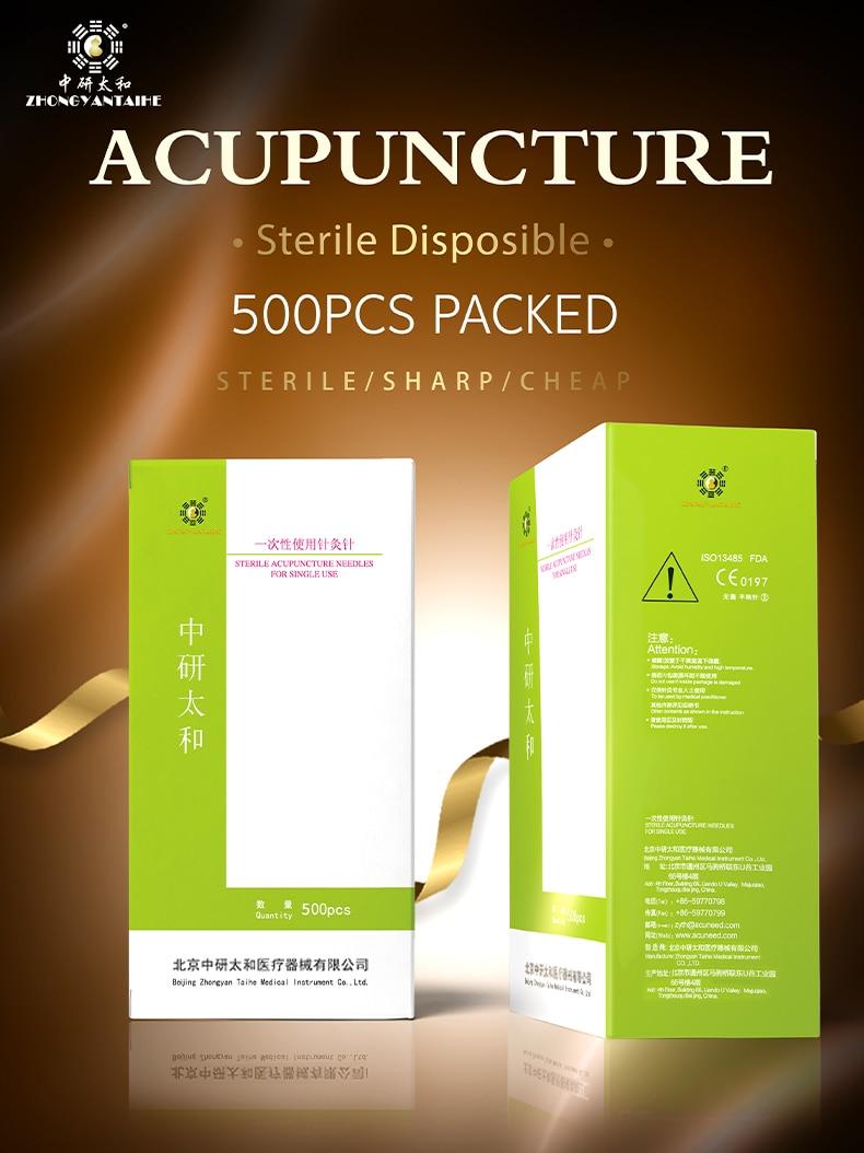 1000PCS 0.25*25mm 0.25*40mm 2 Boxes 500 Pcs Acupuncture Needle with Tube Special Offer Disposable Sterile Acupuncture Beauty