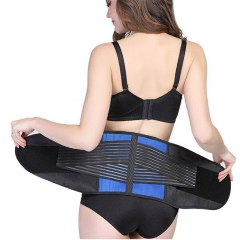 Tcare Double Pull Back Lumbar Support Belt Waist Orthopedic Corset Plus Spine Decompression Waist Trainer Brace Back Pain Relief