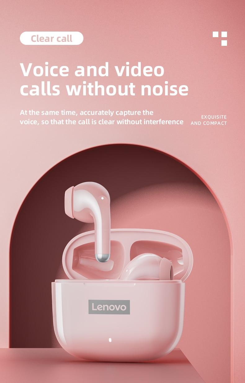 Original Lenovo LP40 Pro TWS Earphones Wireless Bluetooth 5.1 Sport Noise Reduction Headphones Touch Control 250mAH 2022 New