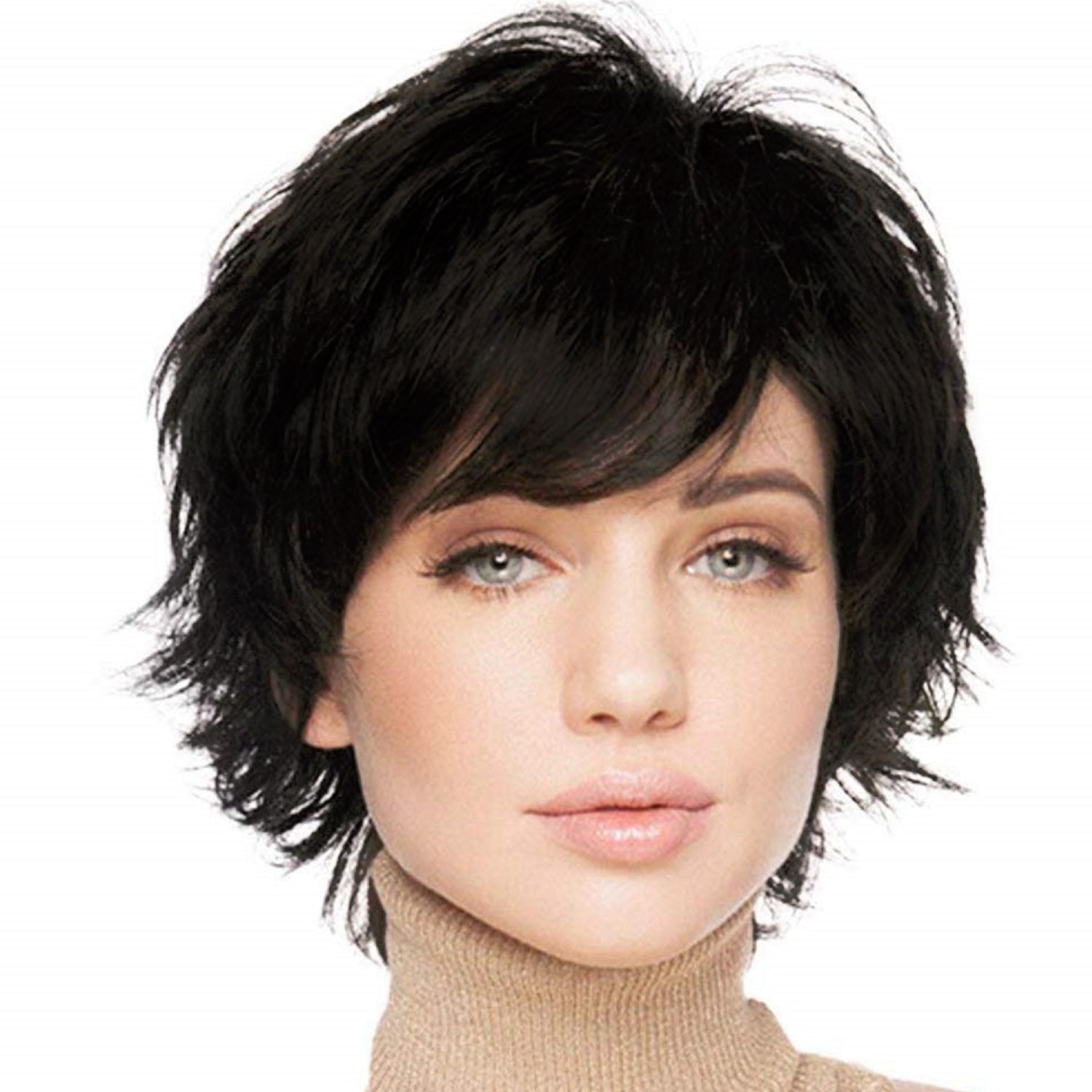 JOY&BEAUTY Short Bob Wavy Wig for Women Synthetic Silver Gray Wigs for Party or Daily Use Heat Resistant Hairstyle wigs