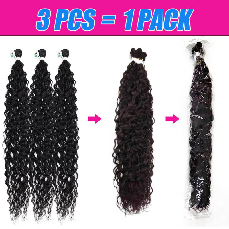 Curly Hair Bundles Water Wave Hair Weave Plus Organic Ice Silk Hair Extensions High Quality Weaving - Image 3