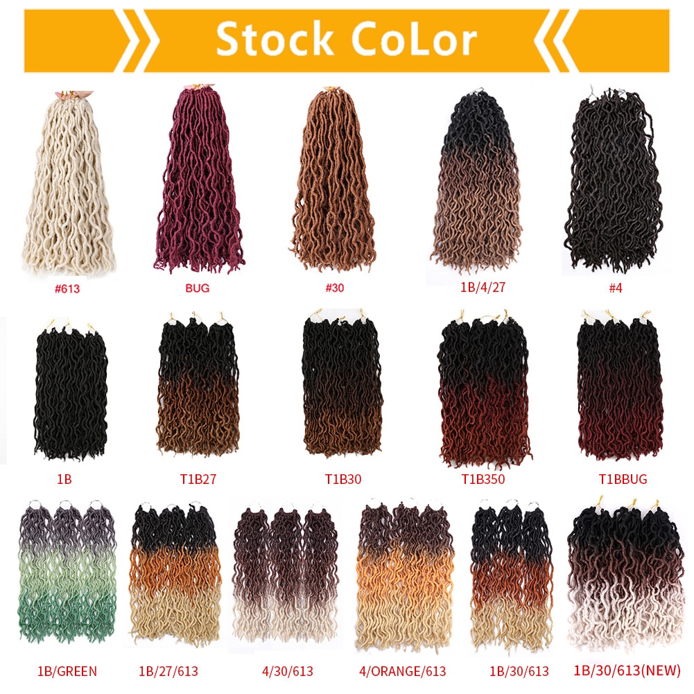 Goddess Crochet Hair Soft Braids Dreadlocks Curly Twist Braiding Hair for Women Black 15strands