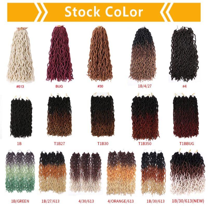 Goddess Crochet Hair Soft Braids Dreadlocks Curly Twist Braiding Hair for Women Black 15strands - Image 4
