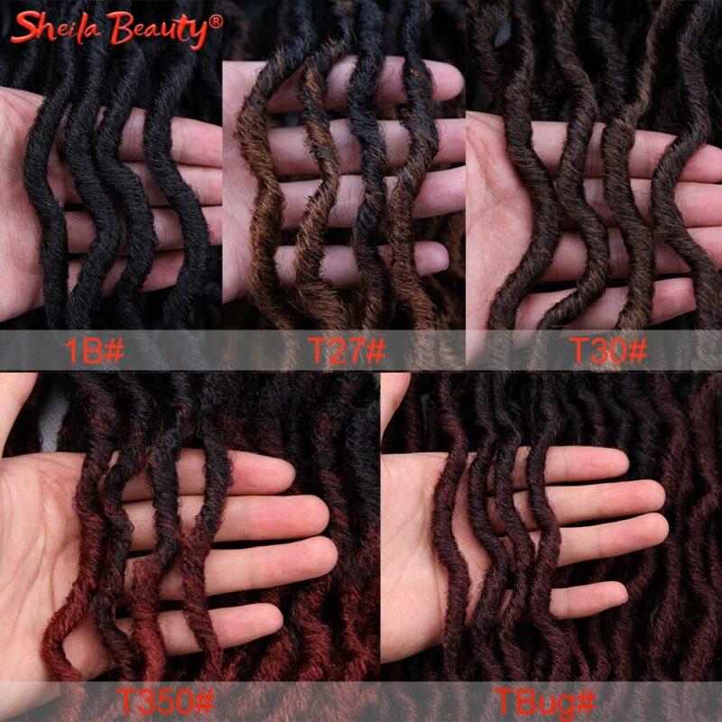 Goddess Crochet Hair Soft Braids Dreadlocks Curly Twist Braiding Hair for Women Black 15strands - Image 3
