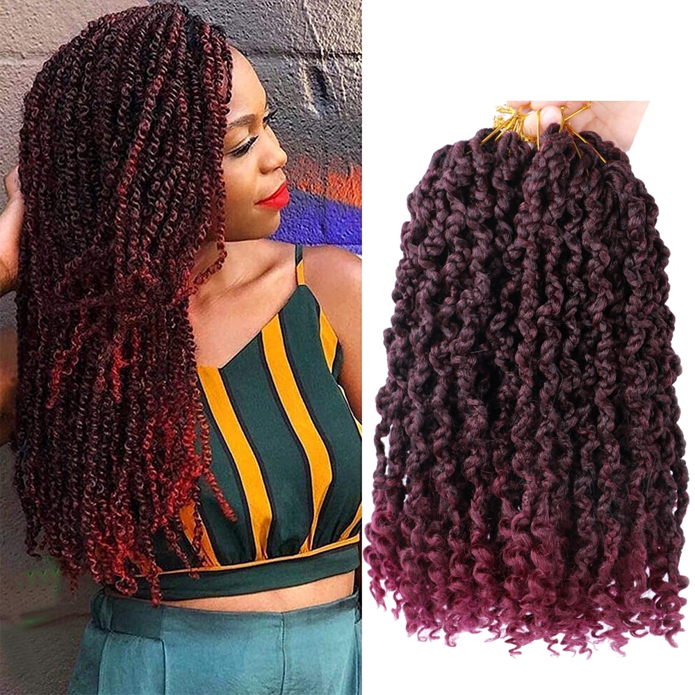 Goddess Box Braids Crochet Hair with Curly Ends Synthetic Wavy