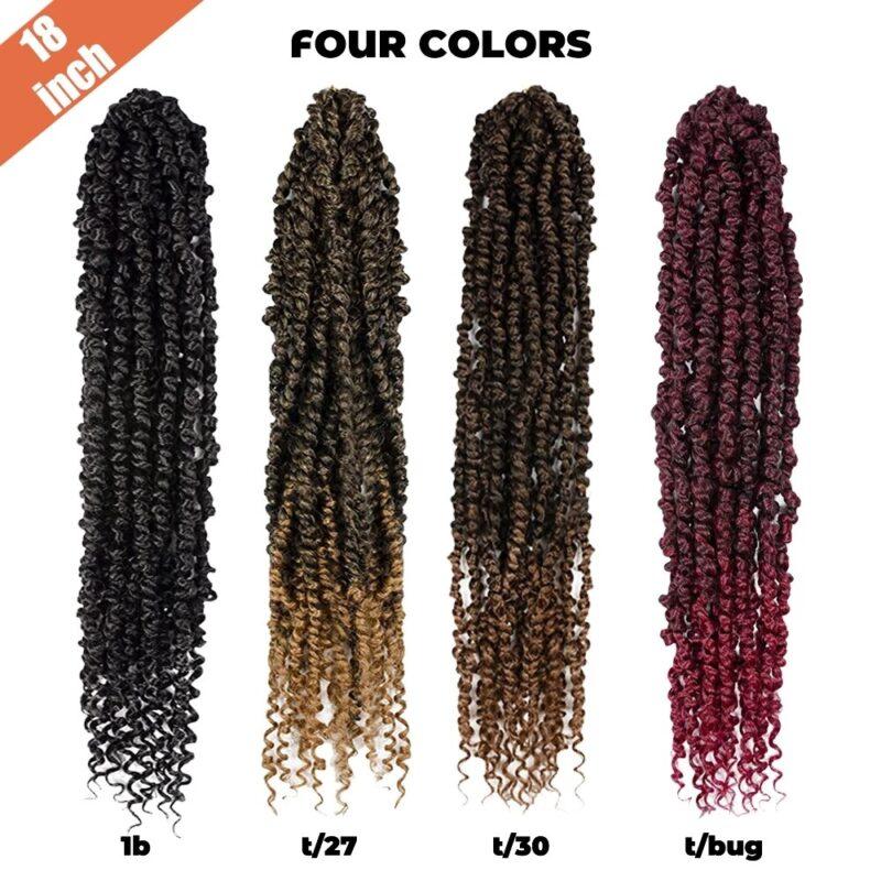 Twist Hair 18 Inch Crochet Hair Pretwisted Crochet Braids For Black Women Goddess Bohemian Extensions - Image 5