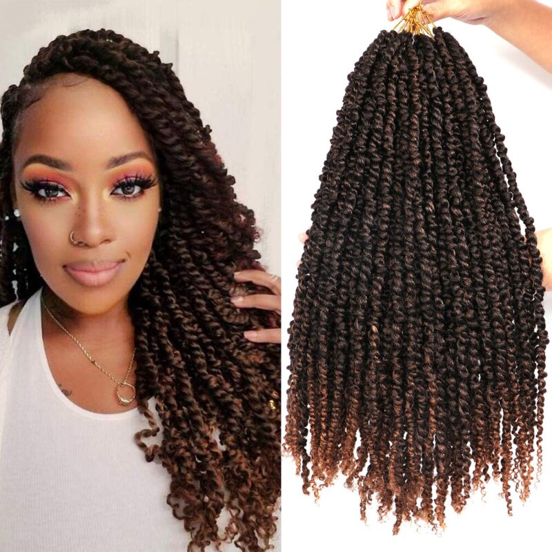 Twist Hair 18 Inch Crochet Hair Pretwisted Crochet Braids For Black Women Goddess Bohemian Extensions