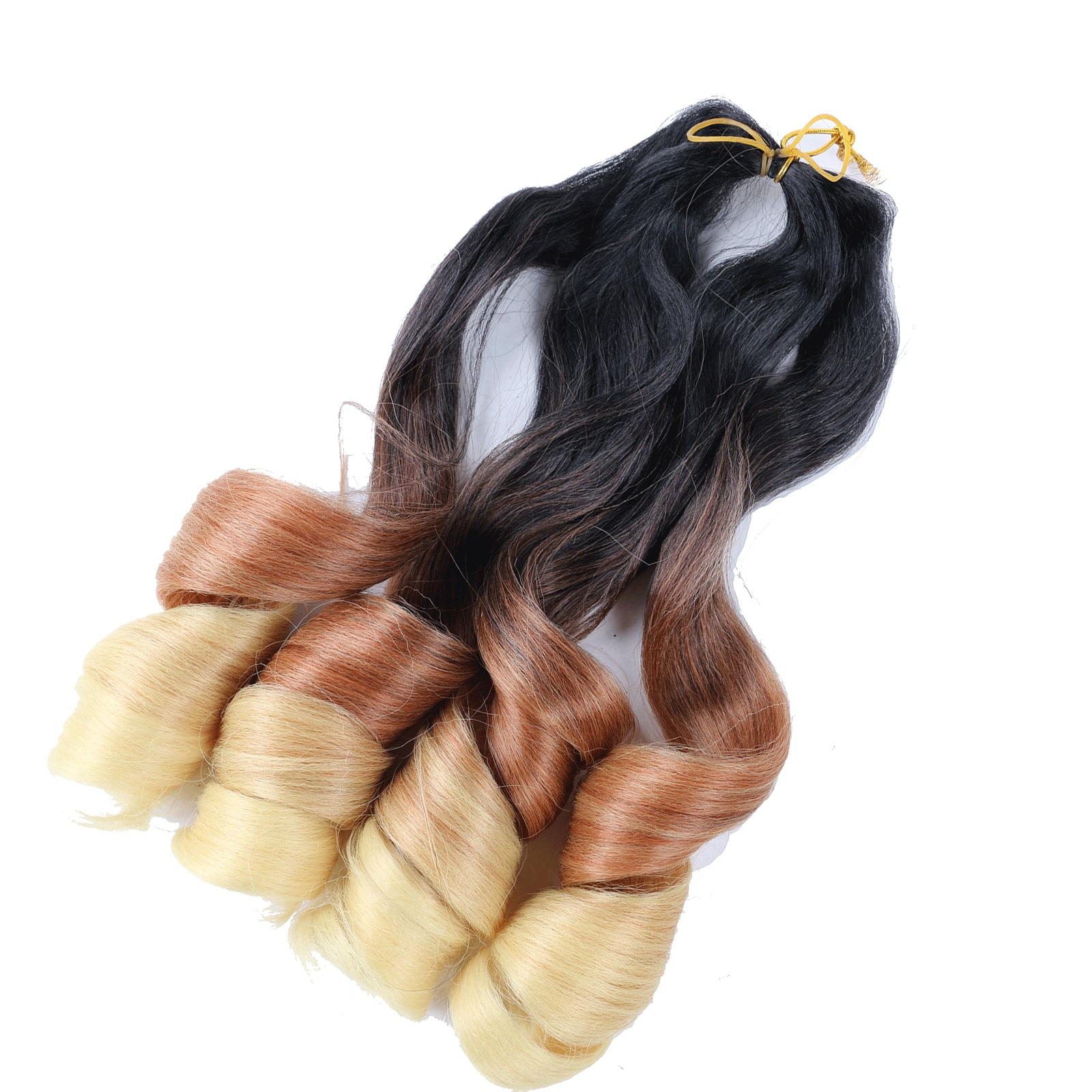 French Curly Braiding Hair 16 Inch Loose Wave Braiding Hair Pre Stretched Synthetic Hair Extensions