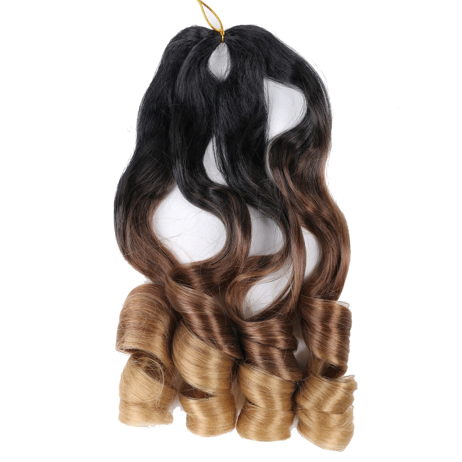 French Curly Braiding Hair 16 Inch Loose Wave Braiding Hair Pre Stretched Synthetic Hair Extensions