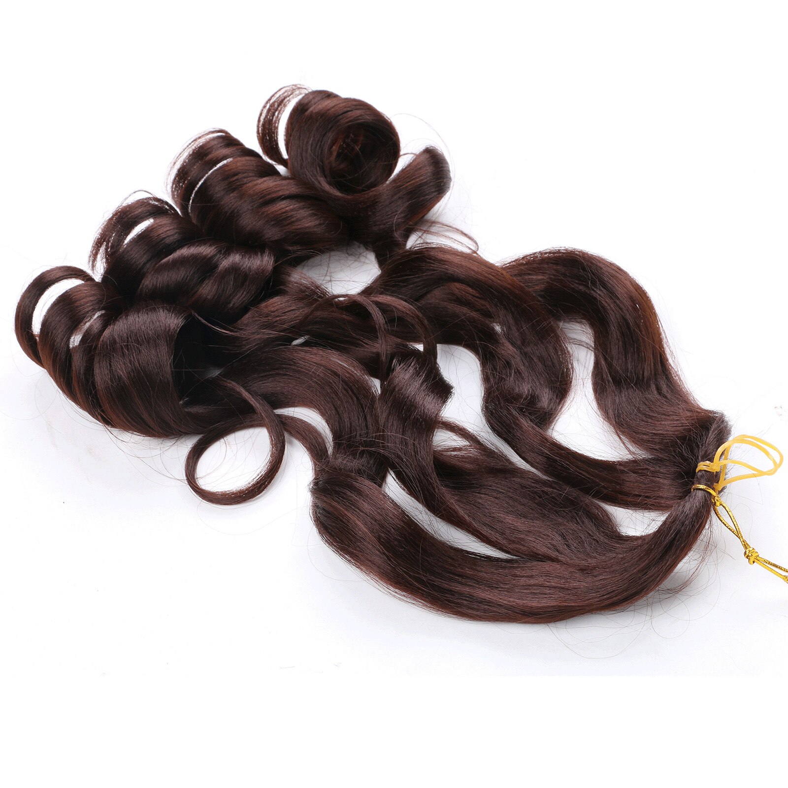 French Curly Braiding Hair 16 Inch Loose Wave Braiding Hair Pre Stretched Synthetic Hair Extensions