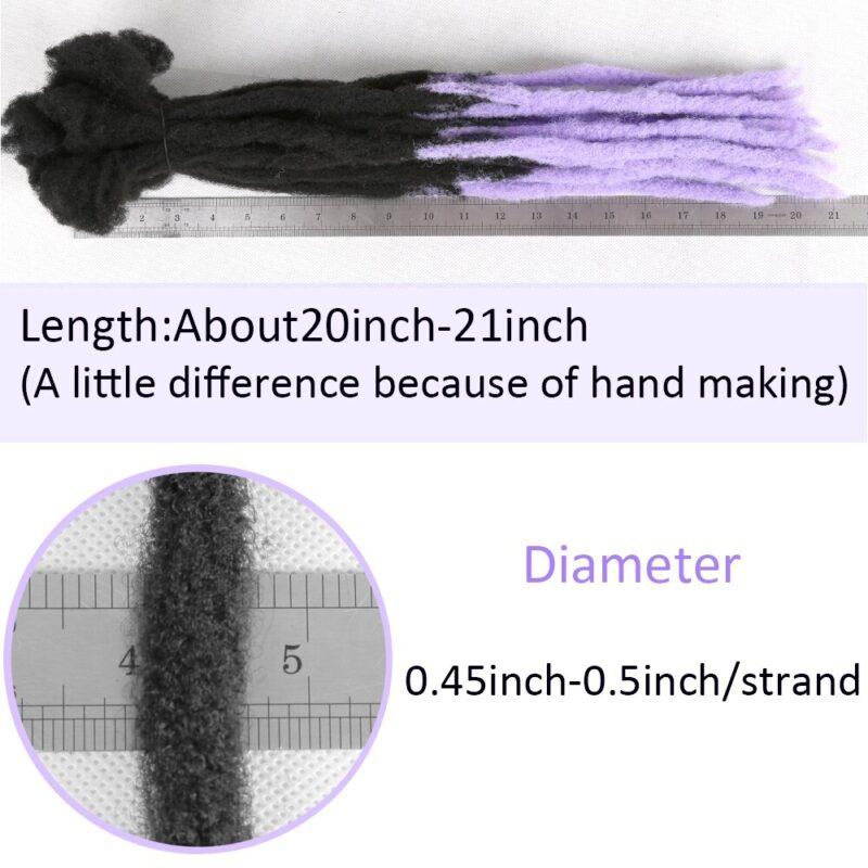 Handmade Dreadlocks Locs Braids Extensions Braiding Hair 22inch - Image 4