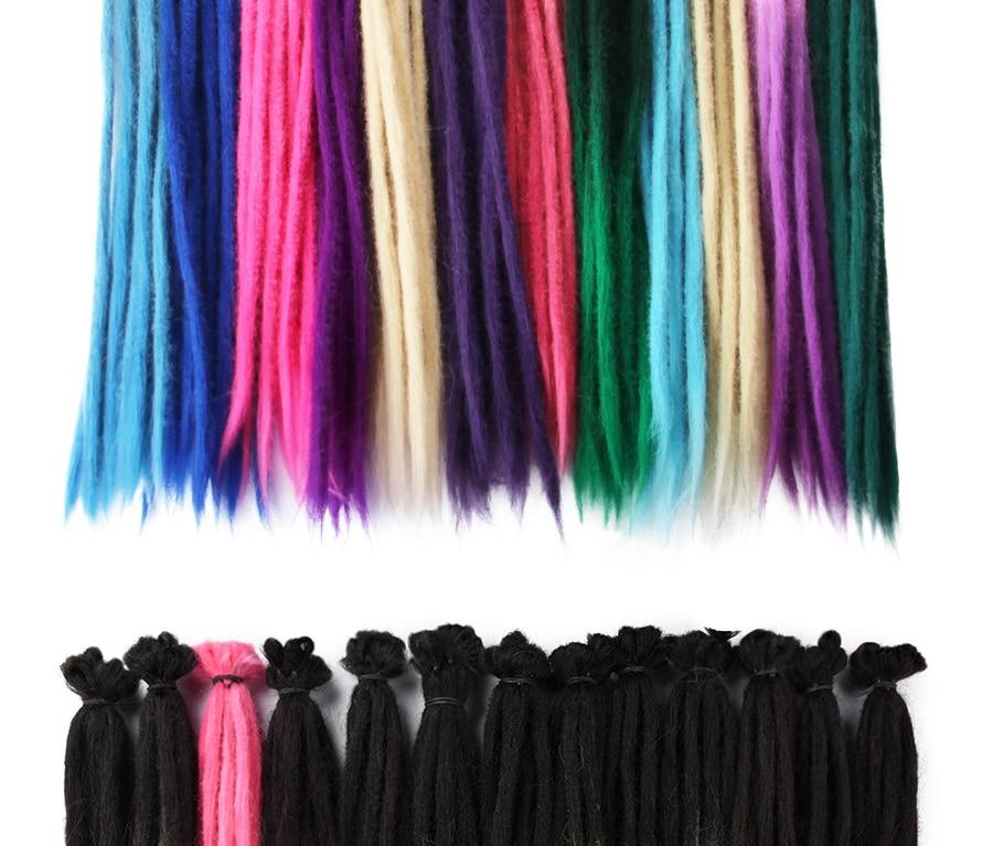 Leeons Synthetic Dreadlocks Crochet Braids Hair Extension For Black Women 5Pcs/Pack Ombre Colored Dreadlocks Hair Accessories