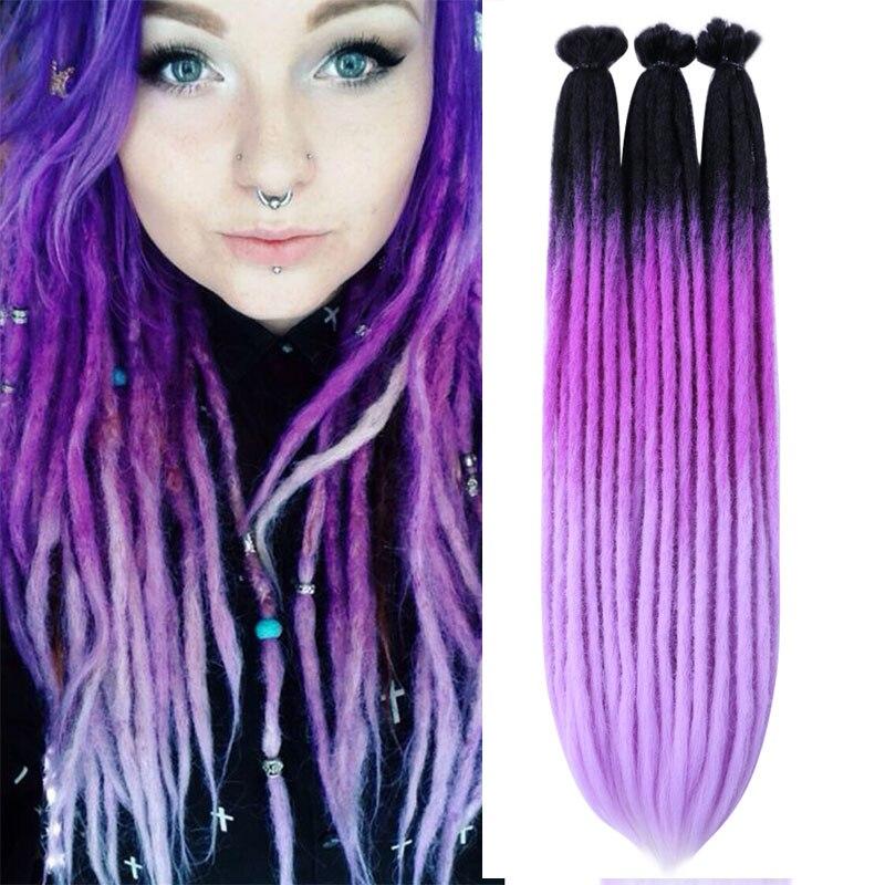black ombre purple