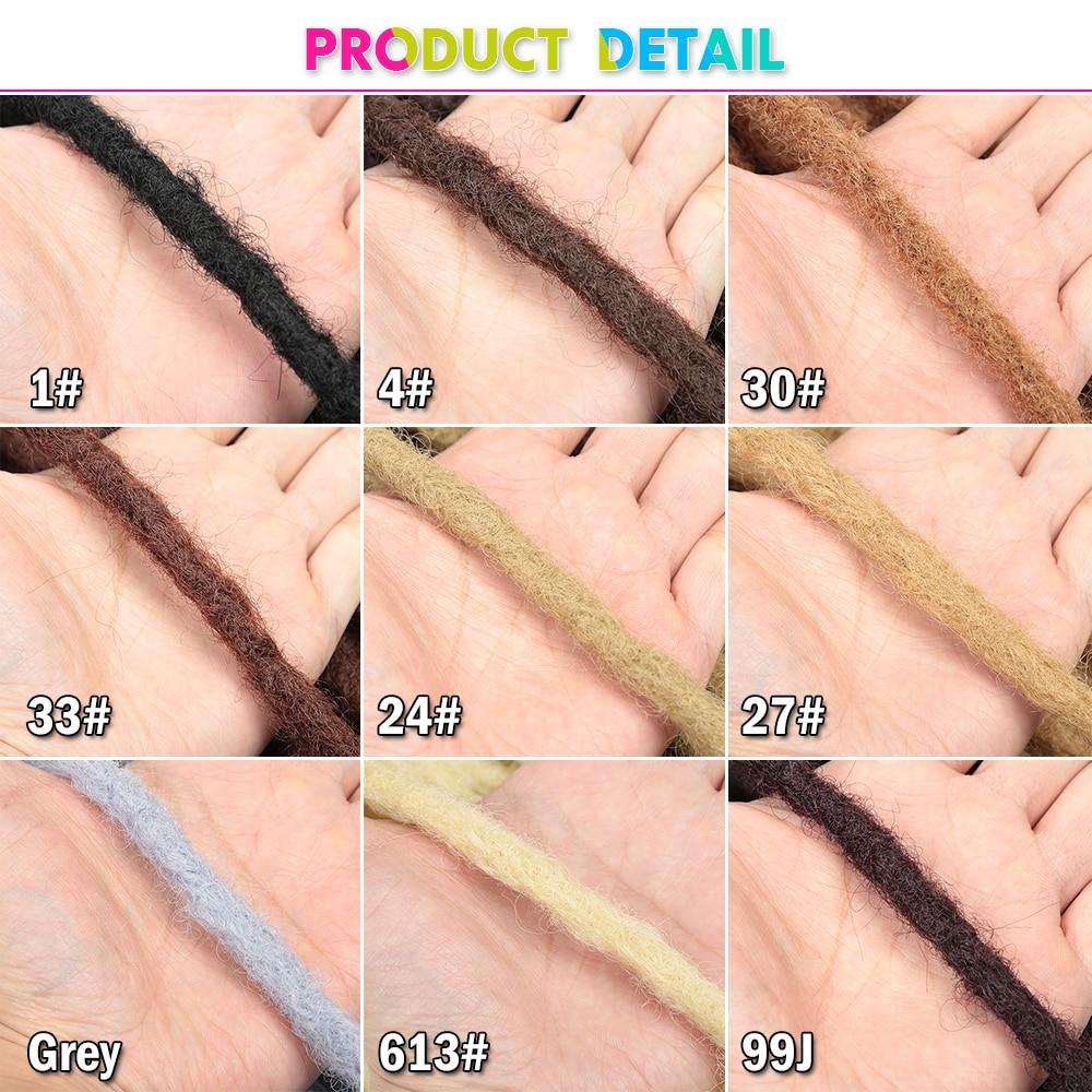 Genuine Dreadlocks Synthetic Handmade Pure Color wigs Reggae Crochet Extension Hair Braids For Black Women or Men Hair Expo