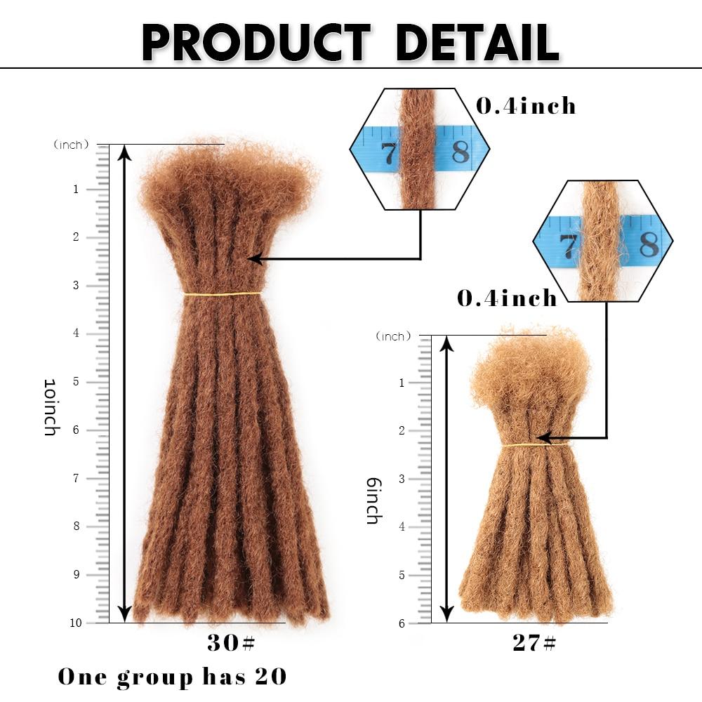 Genuine Dreadlocks Synthetic Handmade Pure Color wigs Reggae Crochet Extension Hair Braids For Black Women or Men Hair Expo
