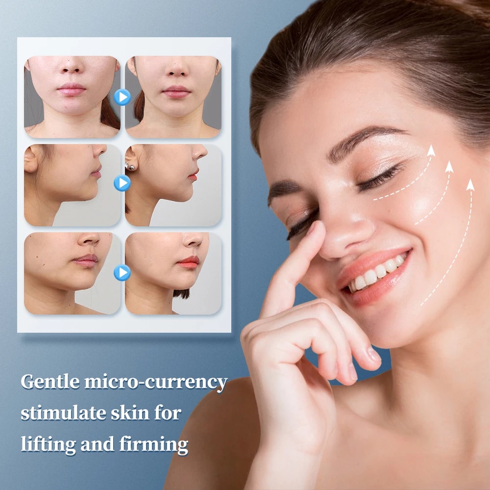 Facial Body Muscle Stimulator Electrode Face Cheek Slimming Massage Double Chin Remover Electric Face Lifting