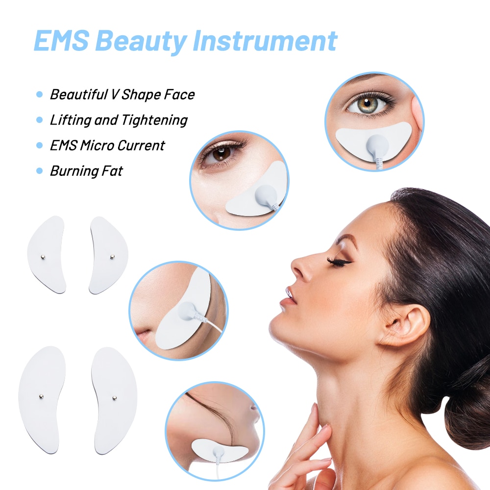 EMS Facial Exerciser Microcurrent V-Face Double Chin Remover Electric Face Lifting Beauty Health Face Massager Slimming Chin