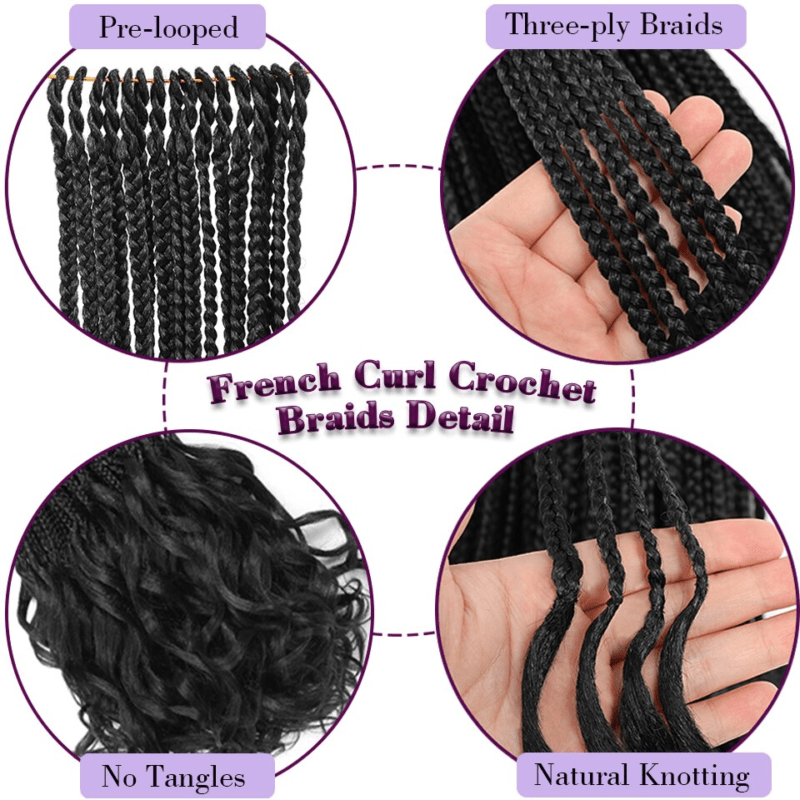 Curly Braiding Hair Loose Wave French Curls Silky Synthetic Hair Extensions 14 18 24 Inch - Image 3