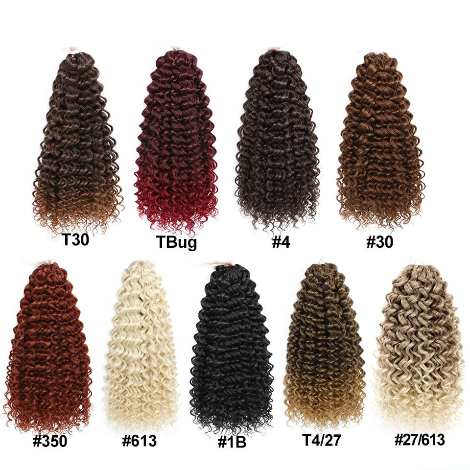 22inch Marshmallow Afro Curl Crochet Hair SyntheticTwist Braid Kinky Curly Braiding Hair Extensions Ombre Blonde For Black Women