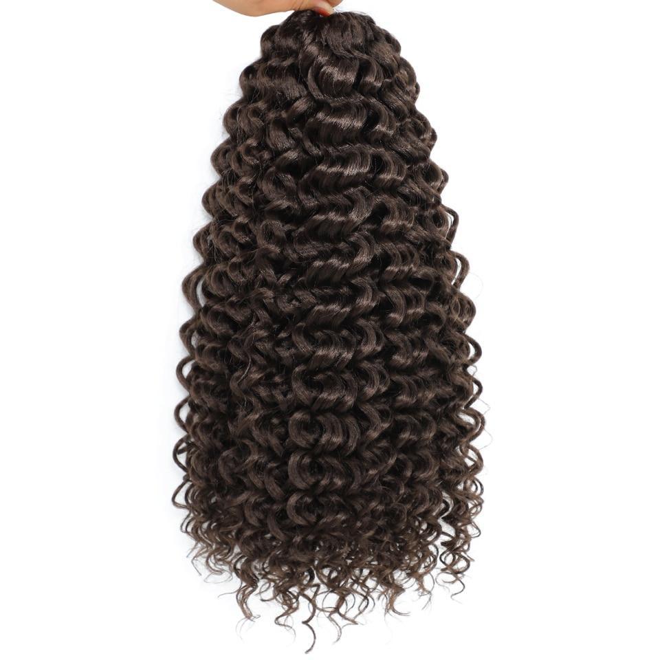 22inch Marshmallow Afro Curl Crochet Hair SyntheticTwist Braid Kinky Curly Braiding Hair Extensions Ombre Blonde For Black Women