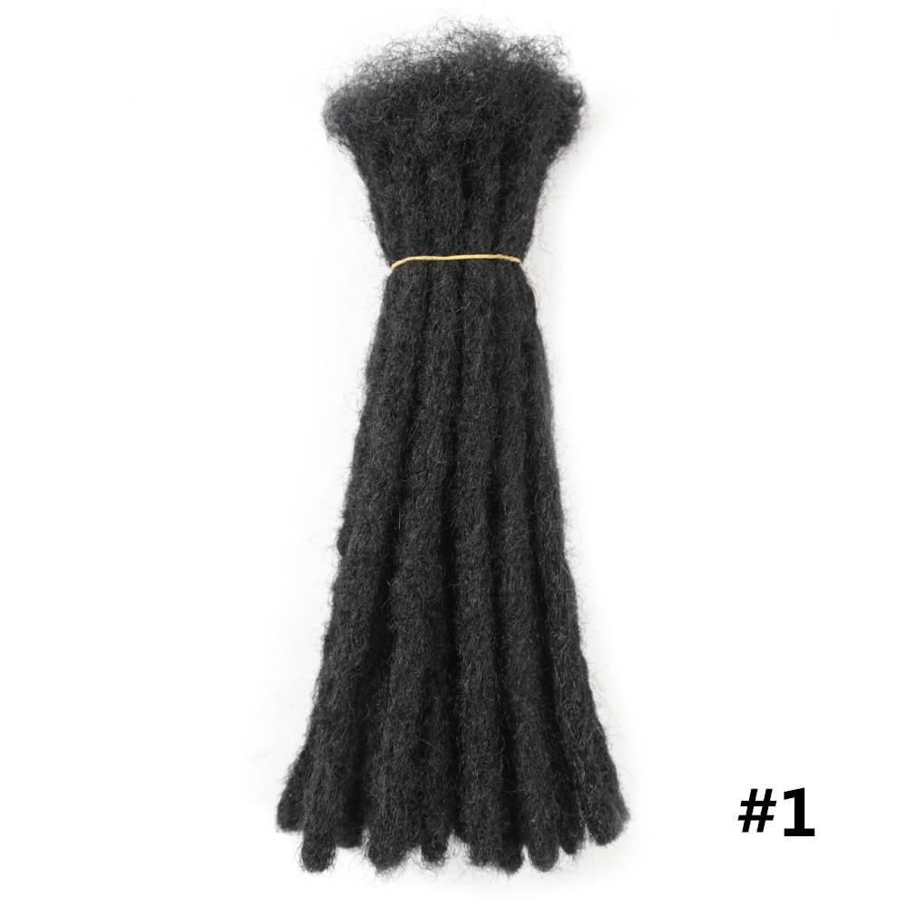 Genuine Dreadlocks Synthetic Handmade Pure Color wigs Reggae Crochet Extension Hair Braids For Black Women or Men Hair Expo