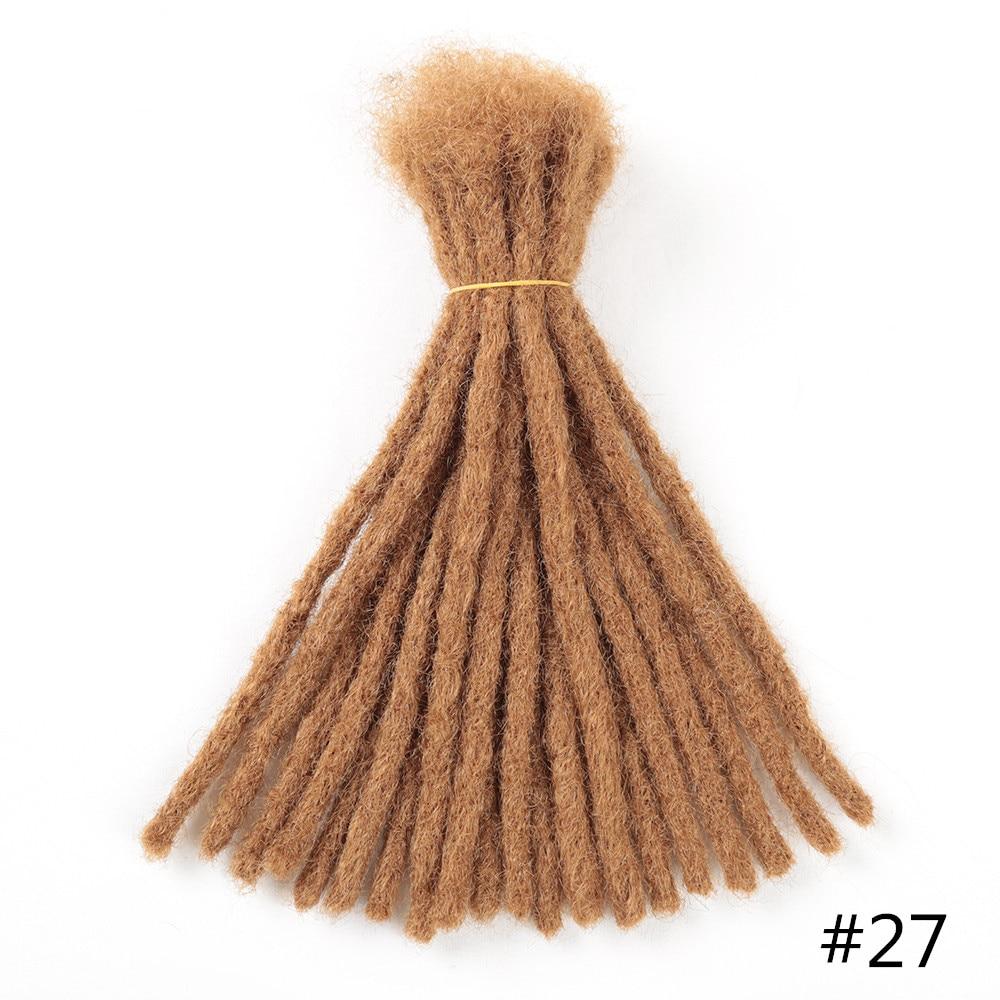 Genuine Dreadlocks Synthetic Handmade Pure Color wigs Reggae Crochet Extension Hair Braids For Black Women or Men Hair Expo