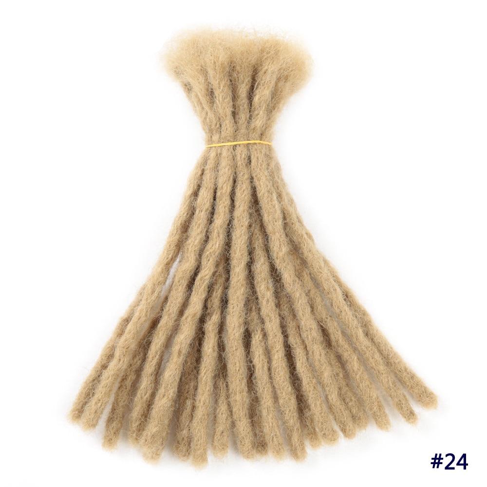 Genuine Dreadlocks Synthetic Handmade Pure Color wigs Reggae Crochet Extension Hair Braids For Black Women or Men Hair Expo