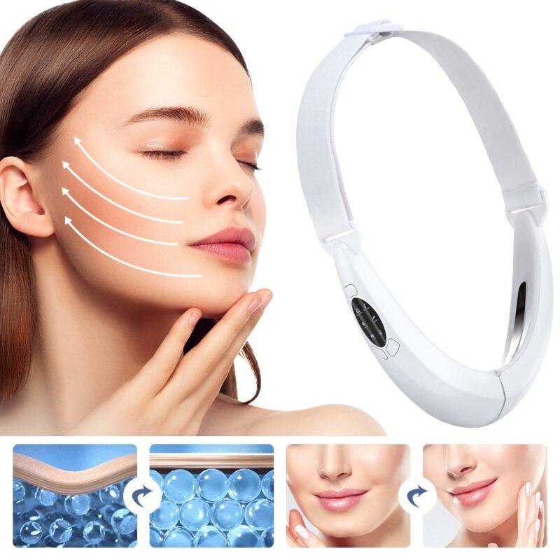 Electric V Line Face Lifting Device LED Photon Therapy Vibration Face Slimming Double Chin Reducer Lifting Belt Anti-Wrinkle Chin - Image 2