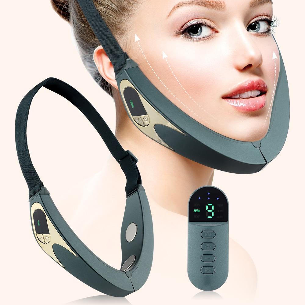 Smart V-face Face-lifting Massager Vibrating Slimming Intelligent Beauty Tools Heated Firming Skin Eliminate Facial Edema