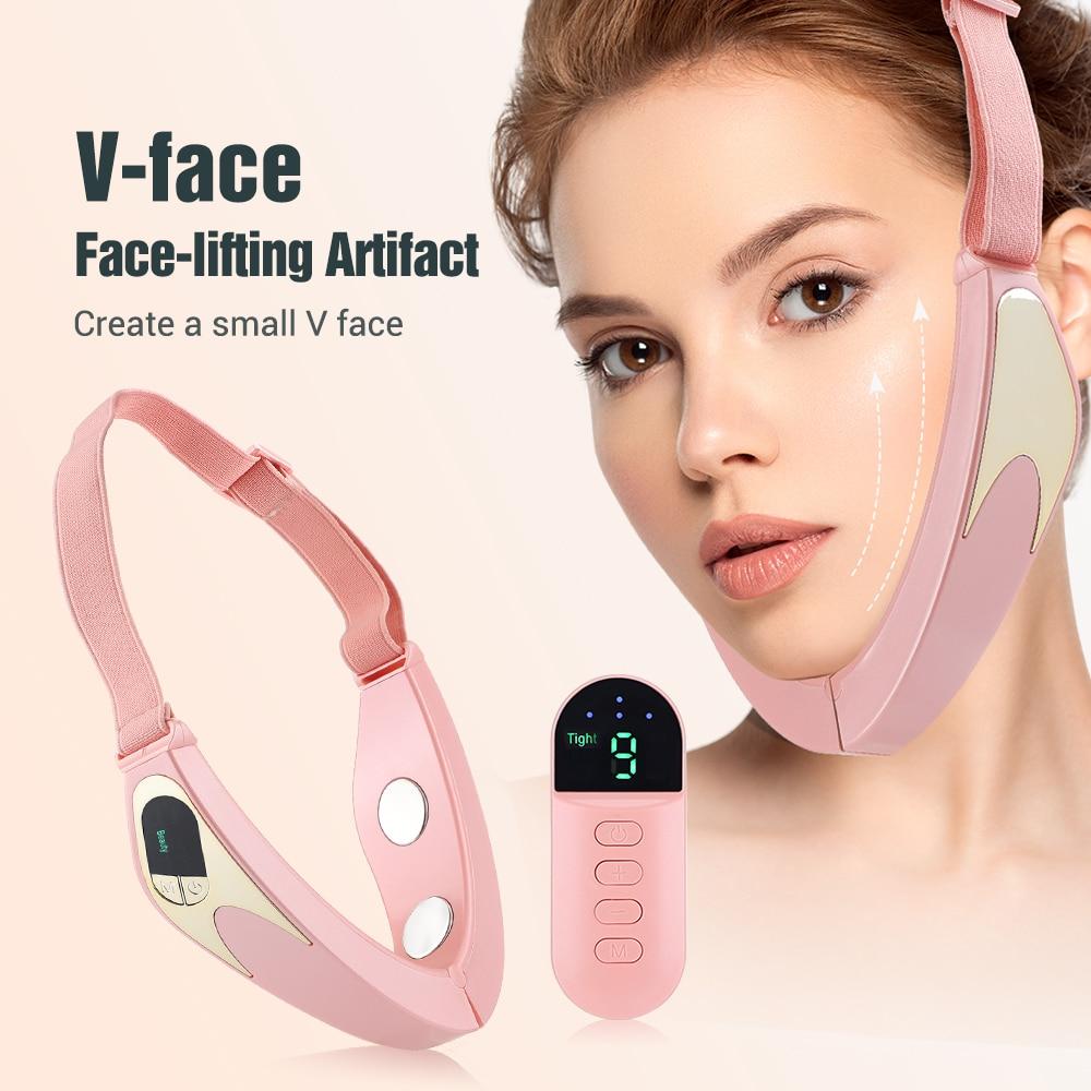 Smart V-face Face-lifting Massager Vibrating Slimming Intelligent Beauty Tools Heated Firming Skin Eliminate Facial Edema