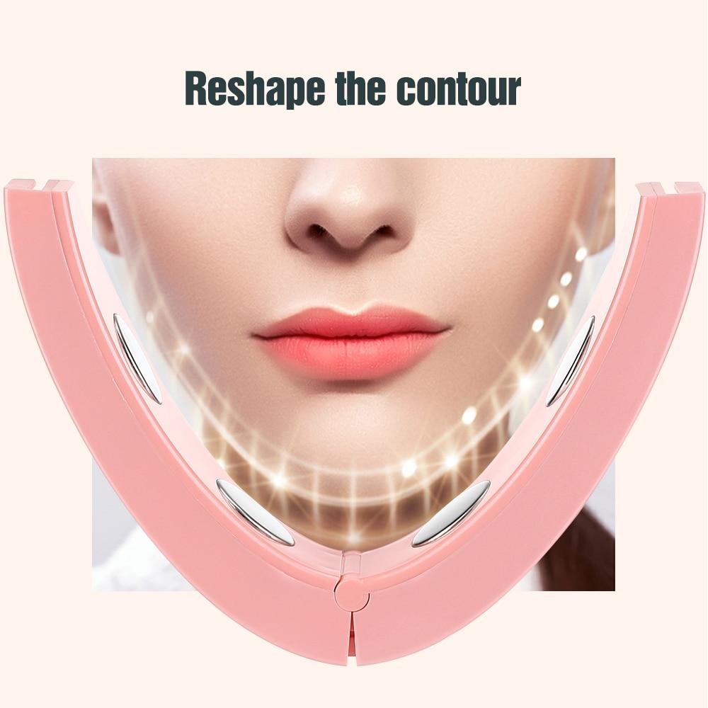 Smart V-face Face-lifting Massager Vibrating Slimming Intelligent Beauty Tools Heated Firming Skin Eliminate Facial Edema