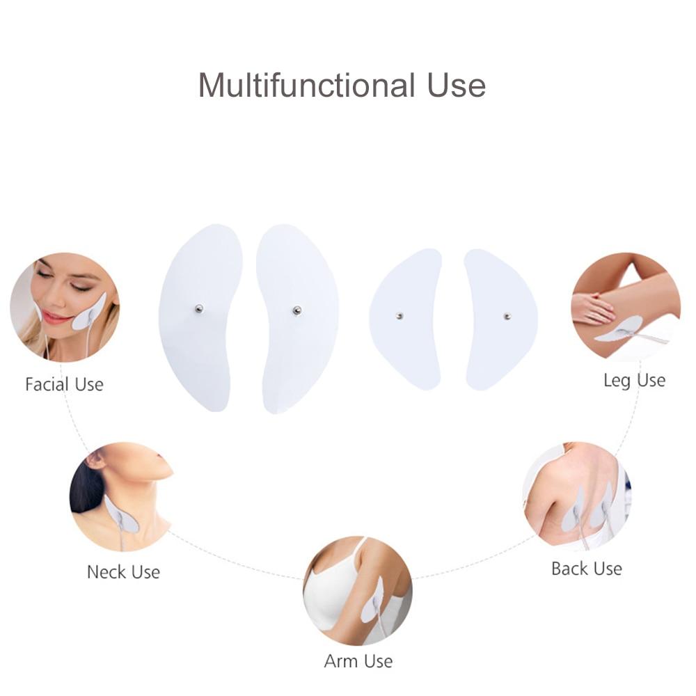 Tens Ems Electrodes Pads Physiotherapy for Facial Lifting Machine Muscle Stimulator Face Massager Acupuncture Beauty Health Care