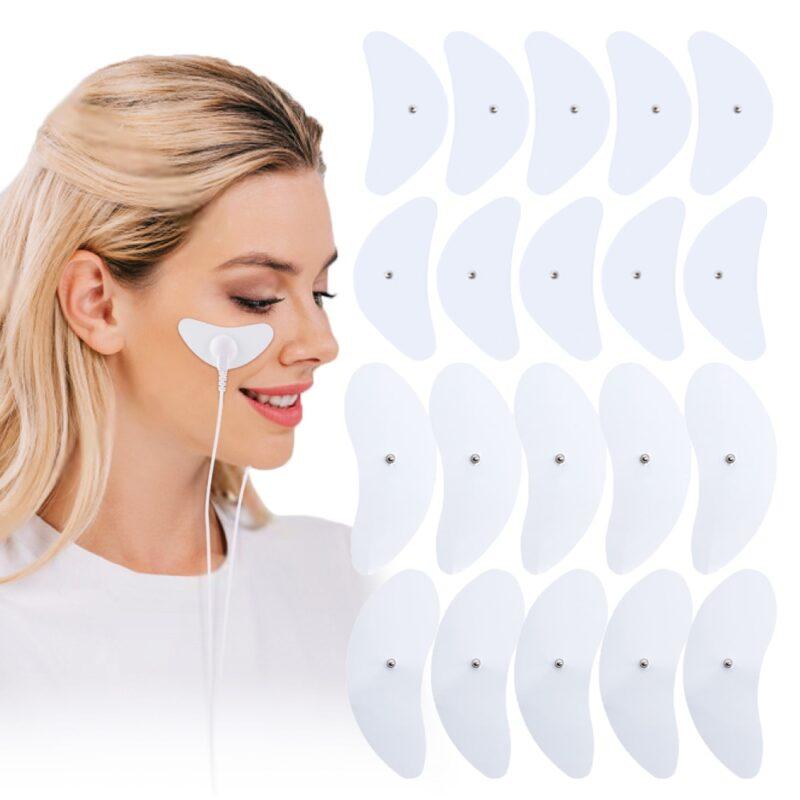 Facial Lifting Pads Tens Ems Electrodes Pads Physiotherapy for Facial Lifting Machine Muscle Stimulator Face Massager Acupuncture Beauty Health Care