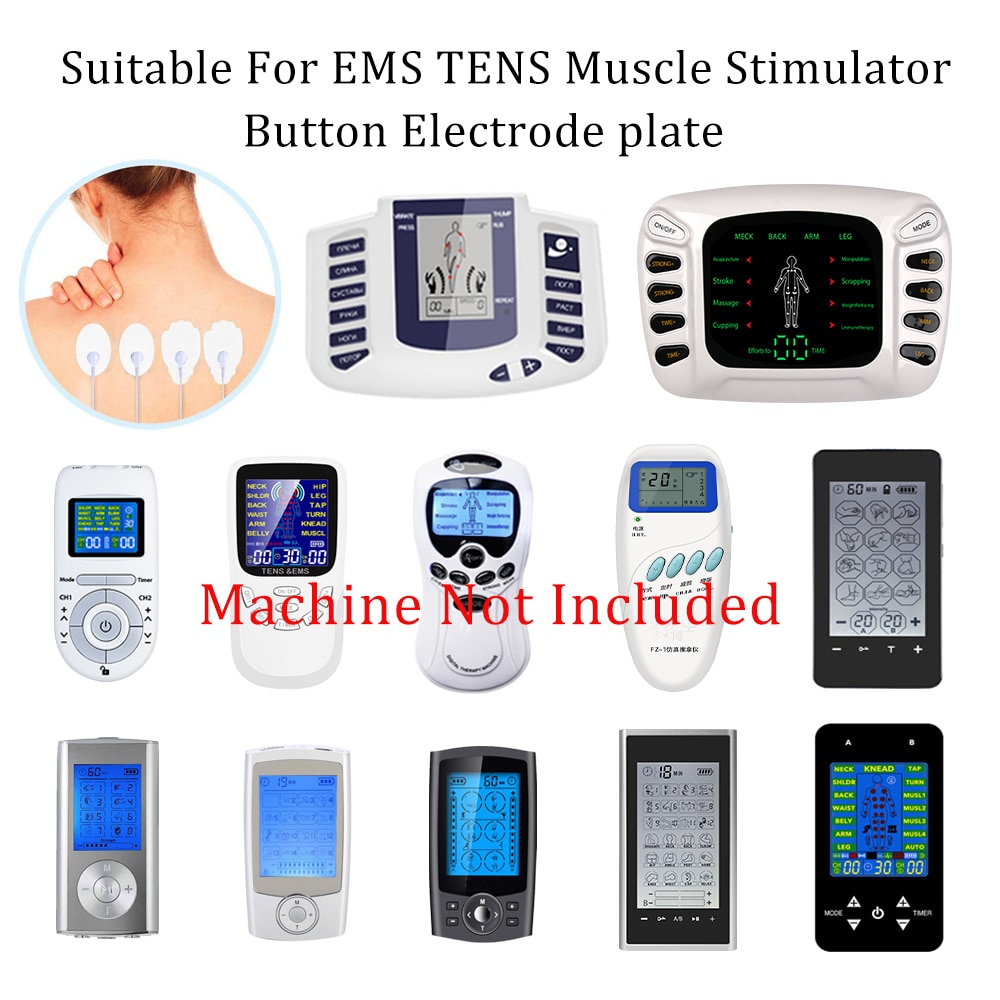 Physiotherapy Tens Patches Reusable Large Electrode ​Pads Conductive Gel EMS Pulse Acupuncture Body Muscle Massager Dropshipping