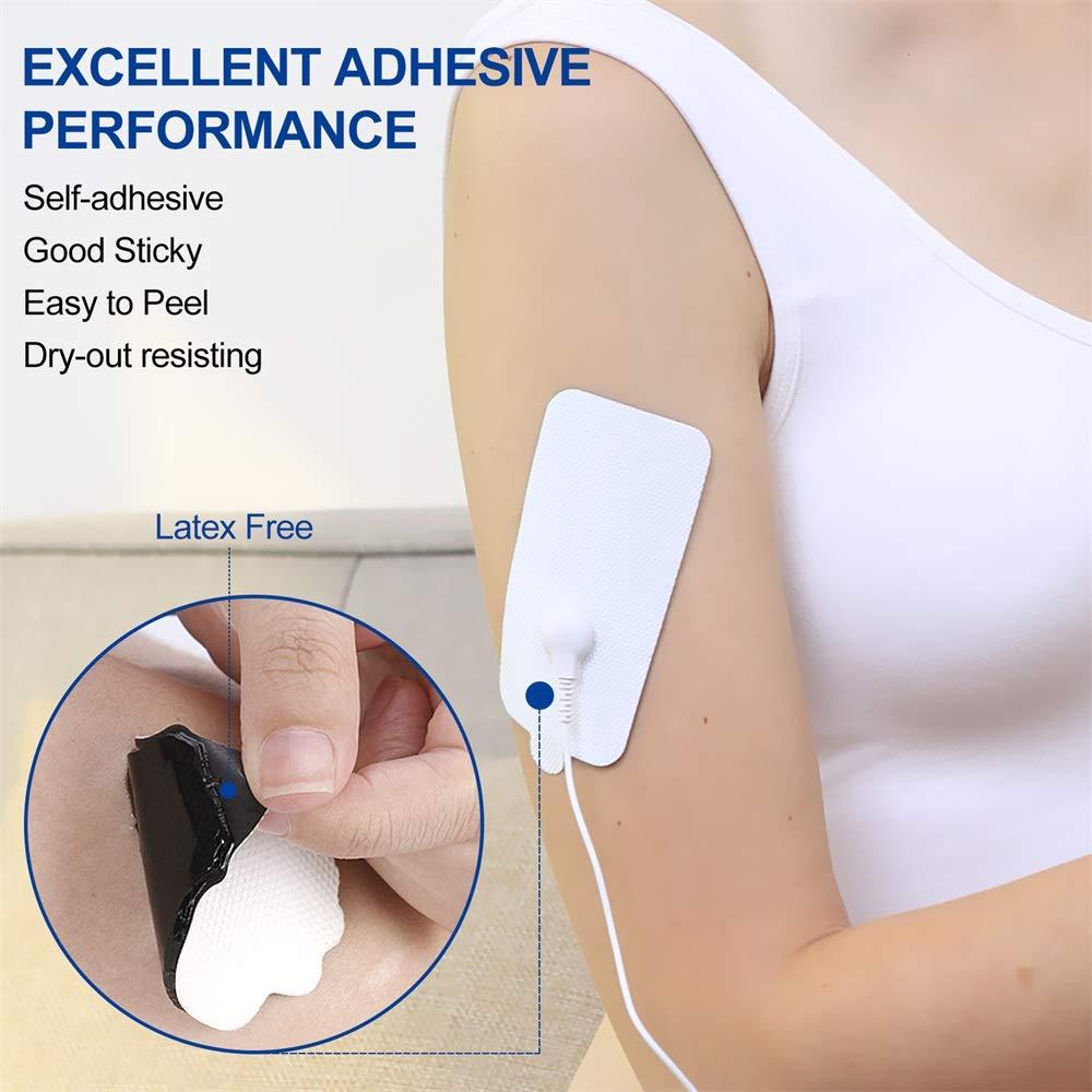 Physiotherapy Tens Patches Reusable Large Electrode ​Pads Conductive Gel EMS Pulse Acupuncture Body Muscle Massager Dropshipping