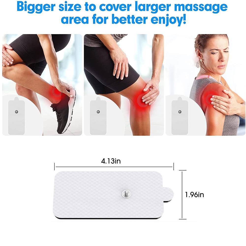 Physiotherapy Tens Patches Reusable Large Electrode ​Pads Conductive Gel EMS Pulse Acupuncture Body Muscle Massager Dropshipping